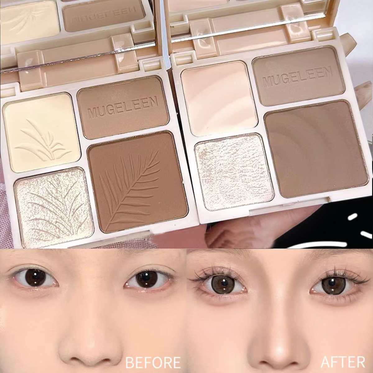 Merit Beauty Makeup - Dört Renkli Parlak Bir Disk Mat