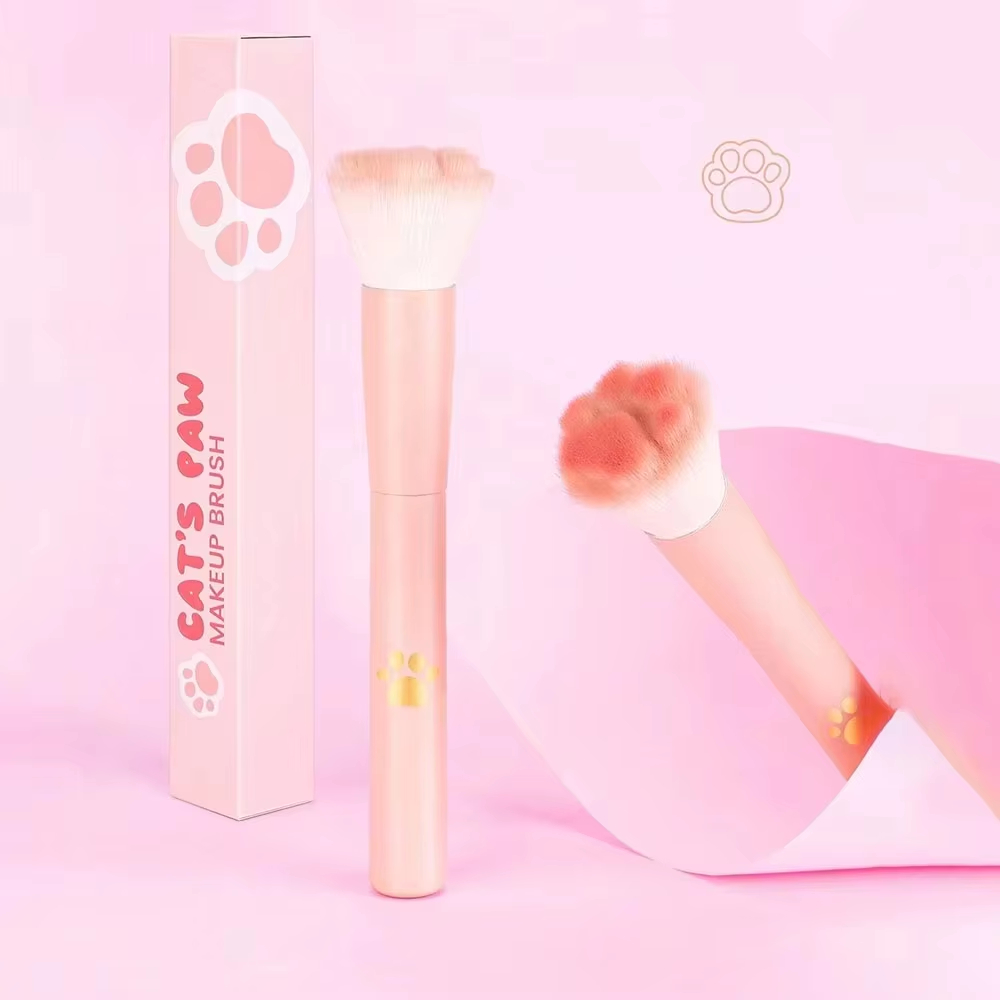 Beauty Makeup Store - 1 Adet Kedi Patisi Allık Fırçası,